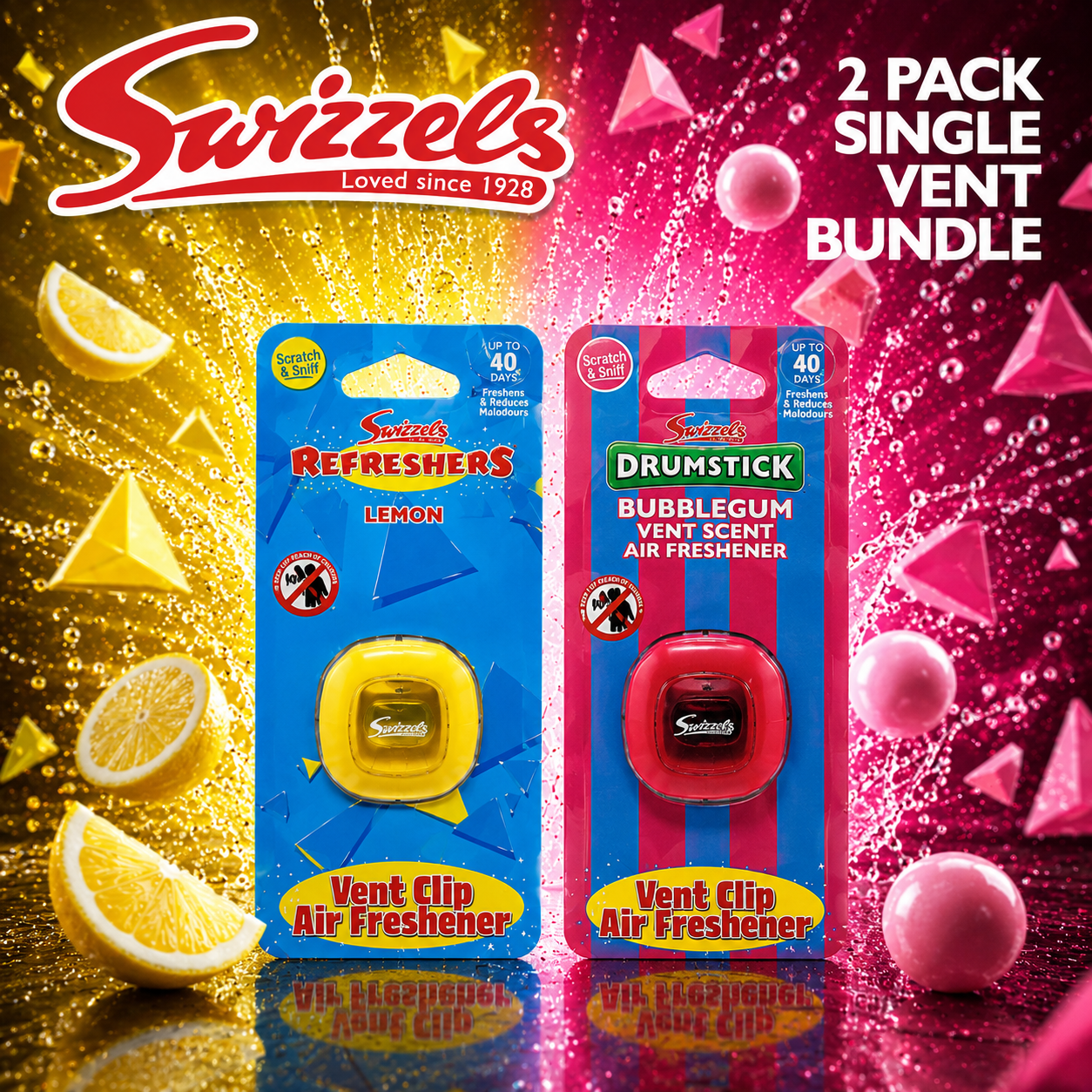 Swizzels 2 Pack Single Vent Clip Bundle